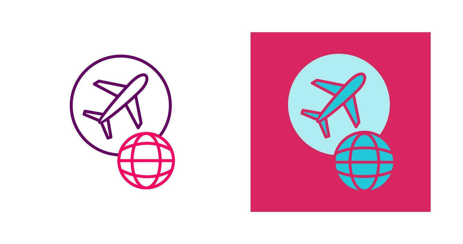 Global Flights Vector Icon