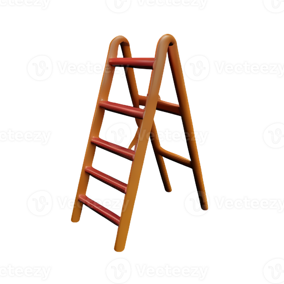 ladder 3d rendering icon illustration png