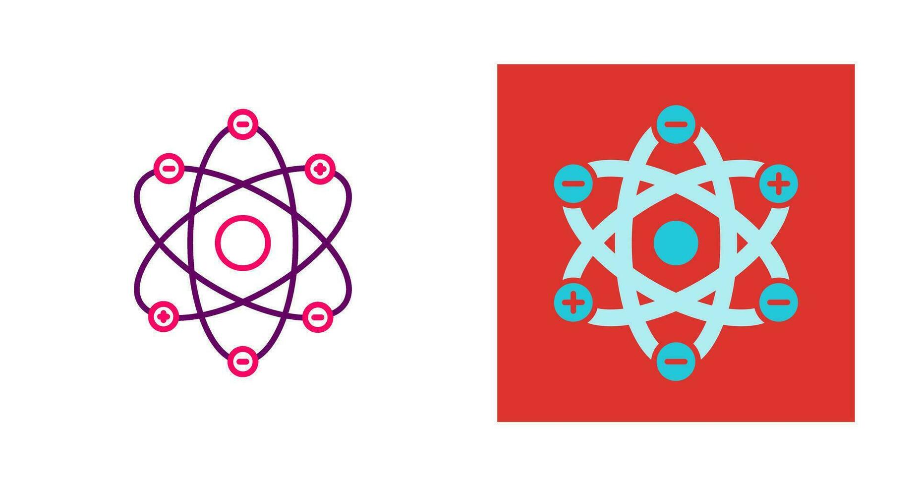 Atom Structure Vector Icon