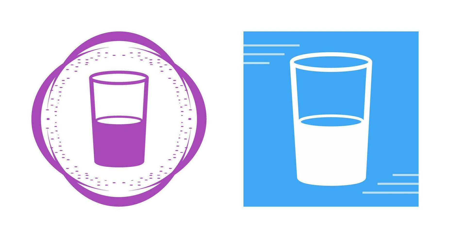 Water Glasses Vector Icon