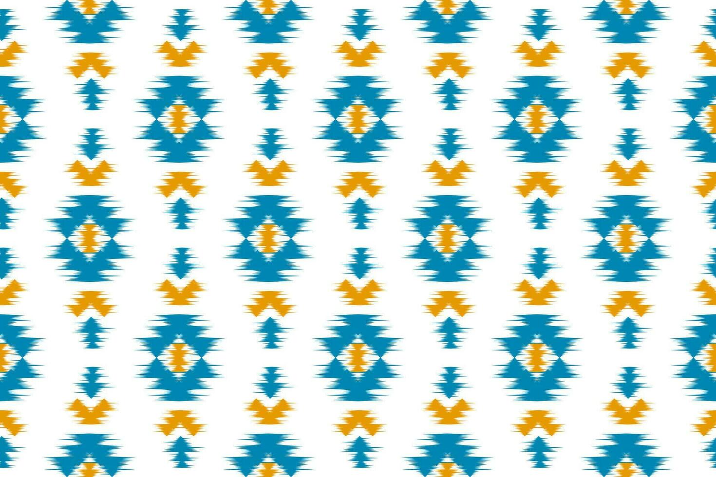 Fabric ikat pattern art. Geometric ethnic seamless pattern traditional. American, Mexican style. vector