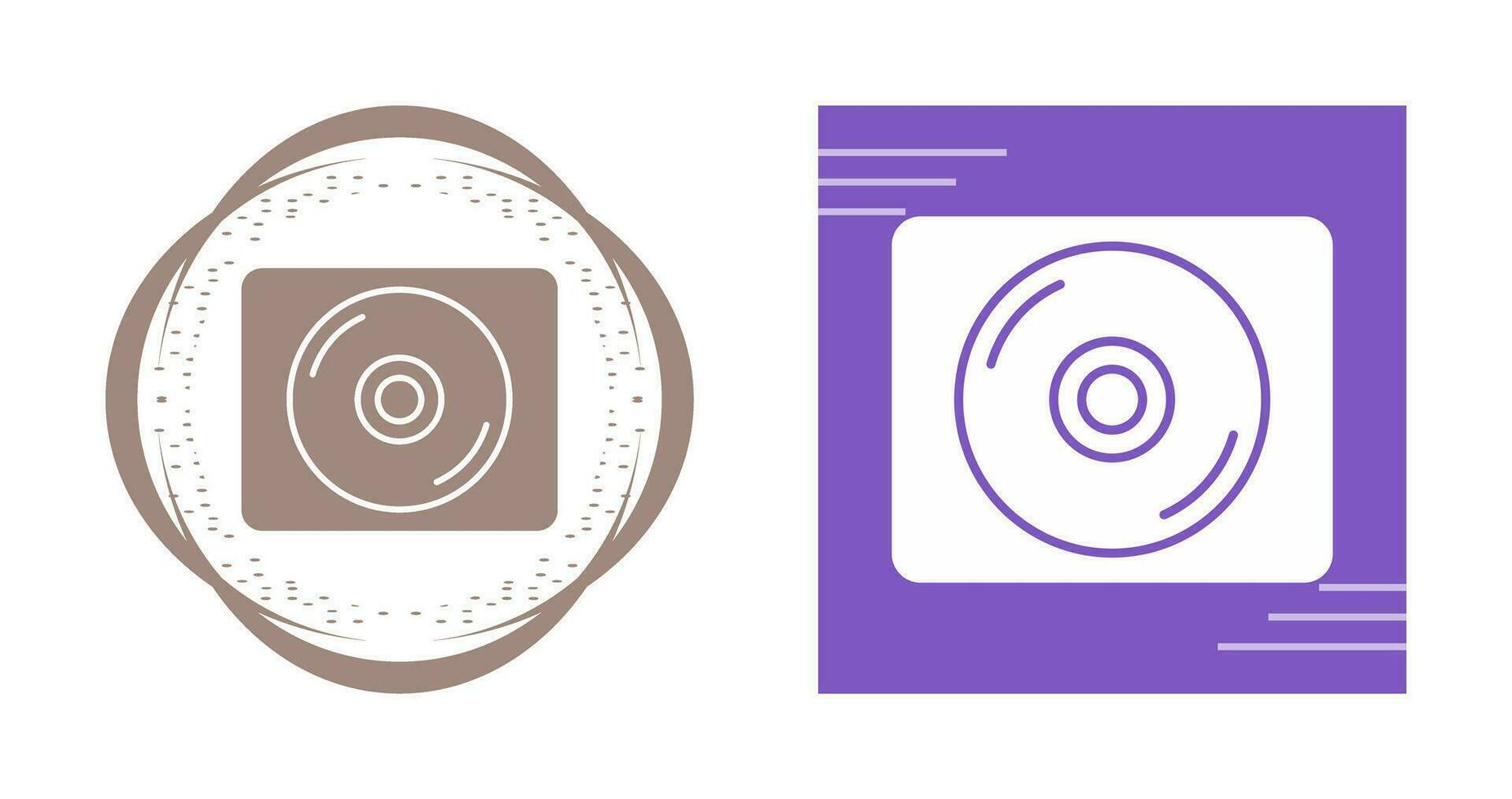 icono de vector de disco compacto