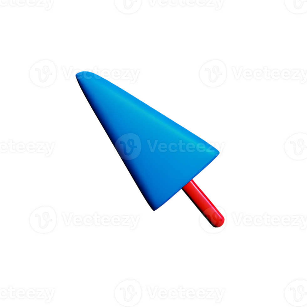 mouse cursor 3d rendering icon illustration png