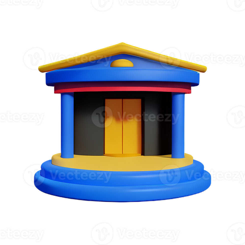 theater 3d rendering icon illustration png