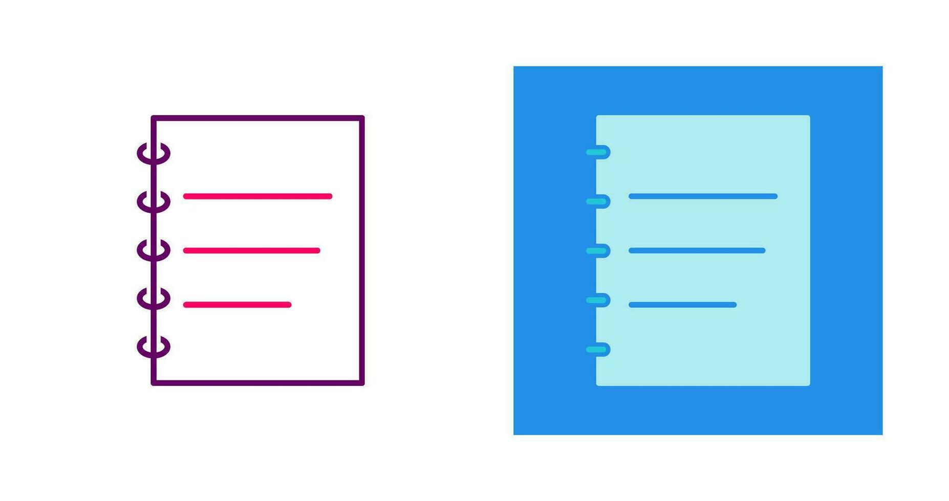 Notepad Vector Icon 28855414 Vector Art at Vecteezy