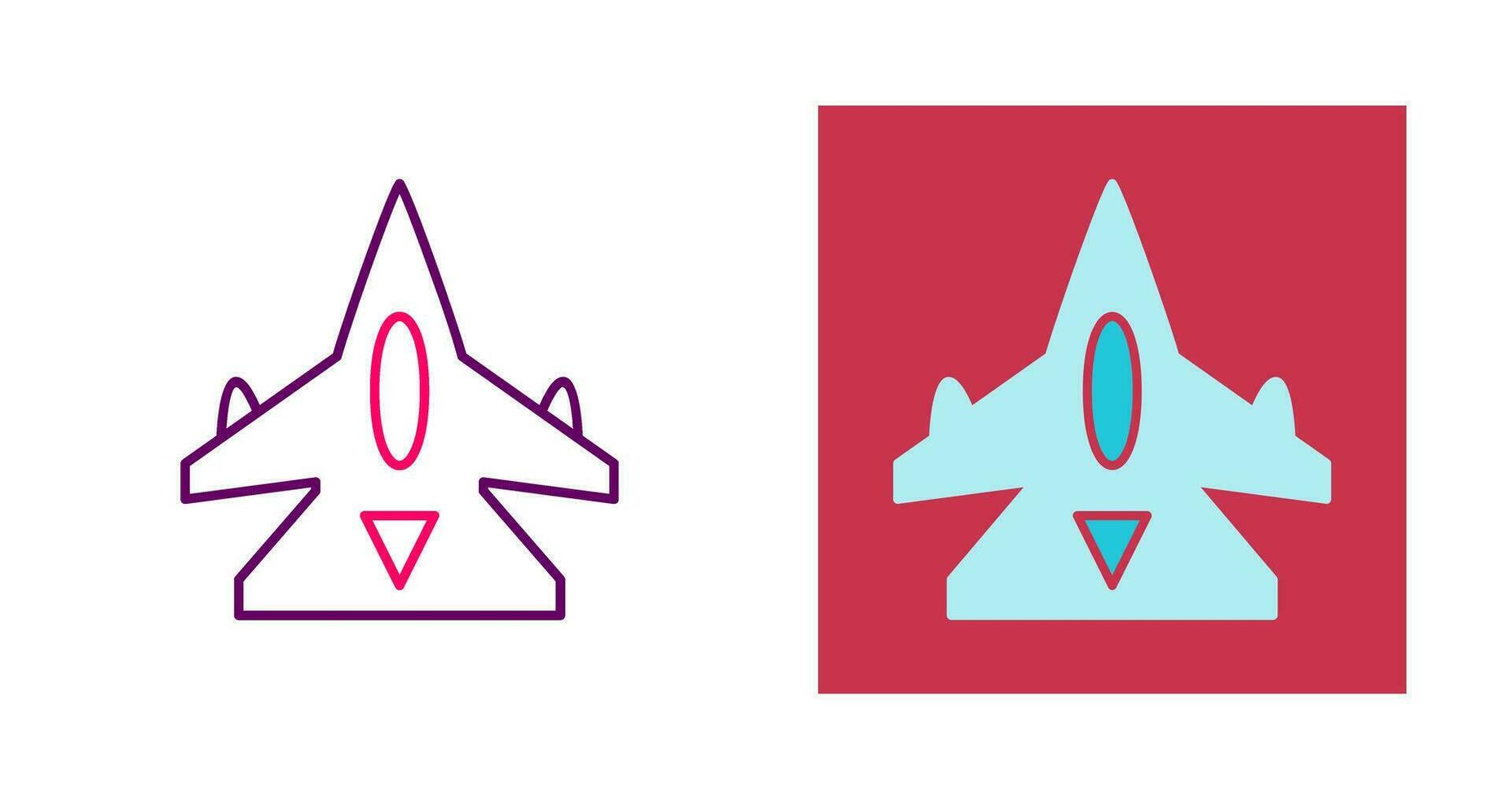 Fighter Jet Vector Icon