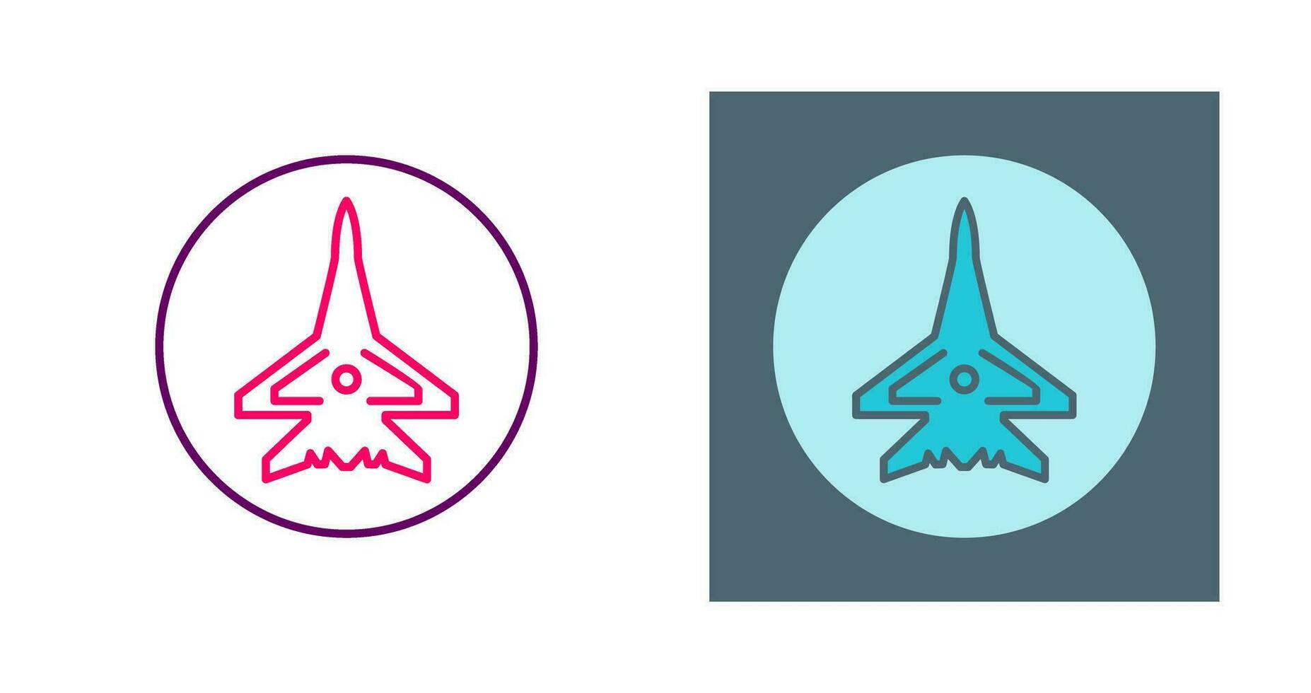 Fighter Plane Vector Icon