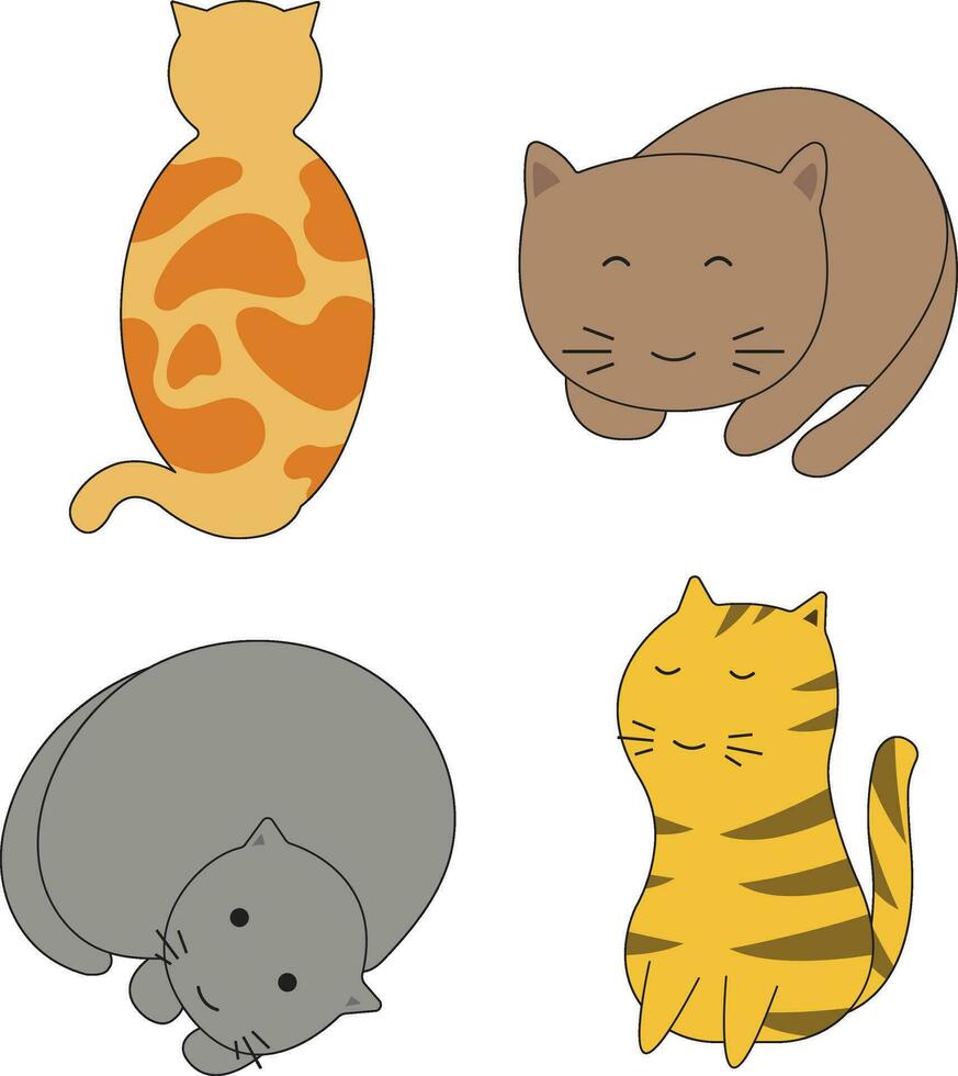 International Cat Day with Simple Design. Vector Illustration