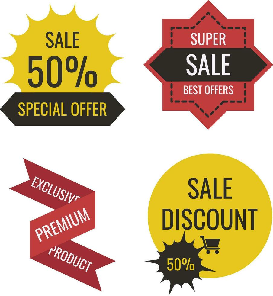 Sale Badge for Poster, Advertisement, Banner, etc. Vector Illustration
