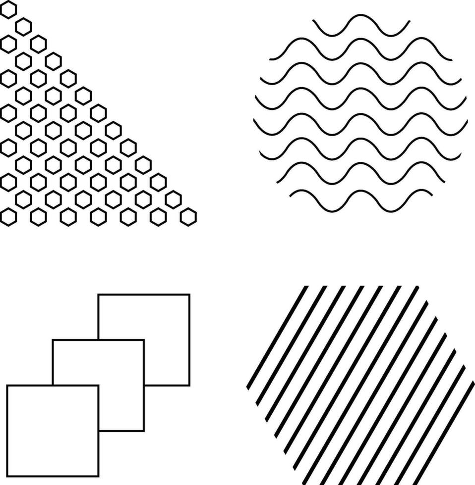 minimalista geométrico resumen forma colocar. plano diseño. vector ilustración