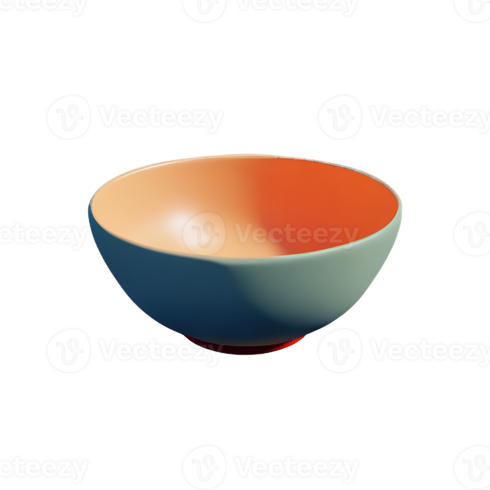 bowl 3d rendering icon illustration png