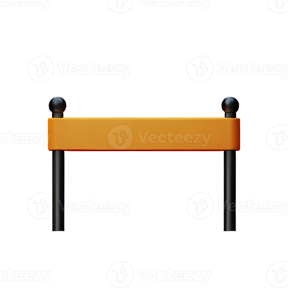 gate 3d rendering icon illustration png