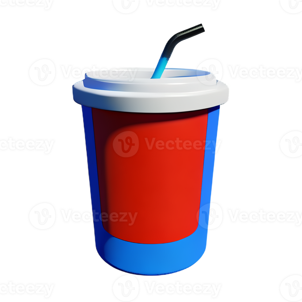 soda 3d rendering icon illustration png