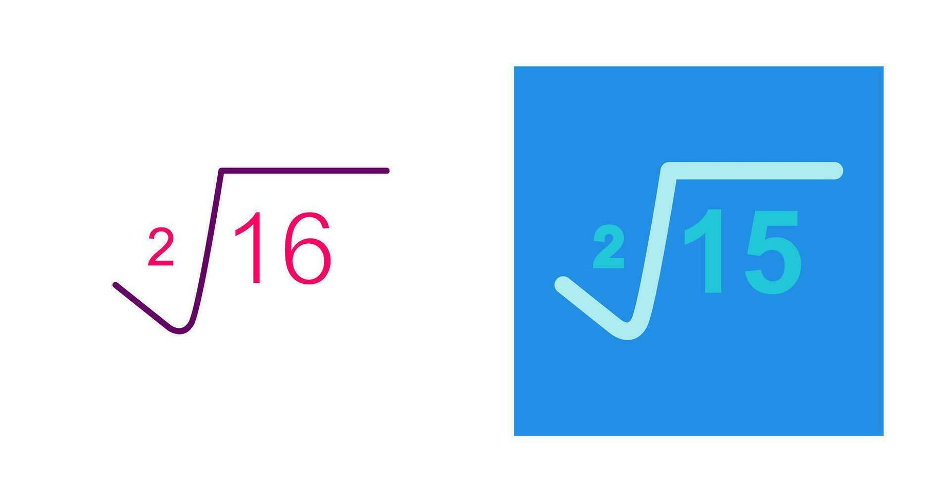 Square Root Vector Icon