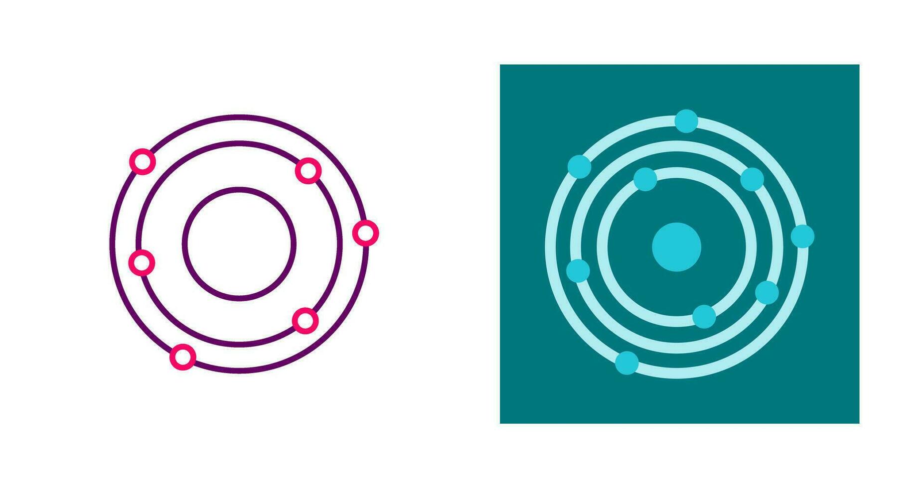 Atomic Structure Vector Icon