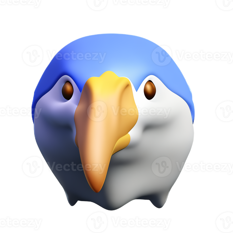 eagle 3d rendering icon illustration png