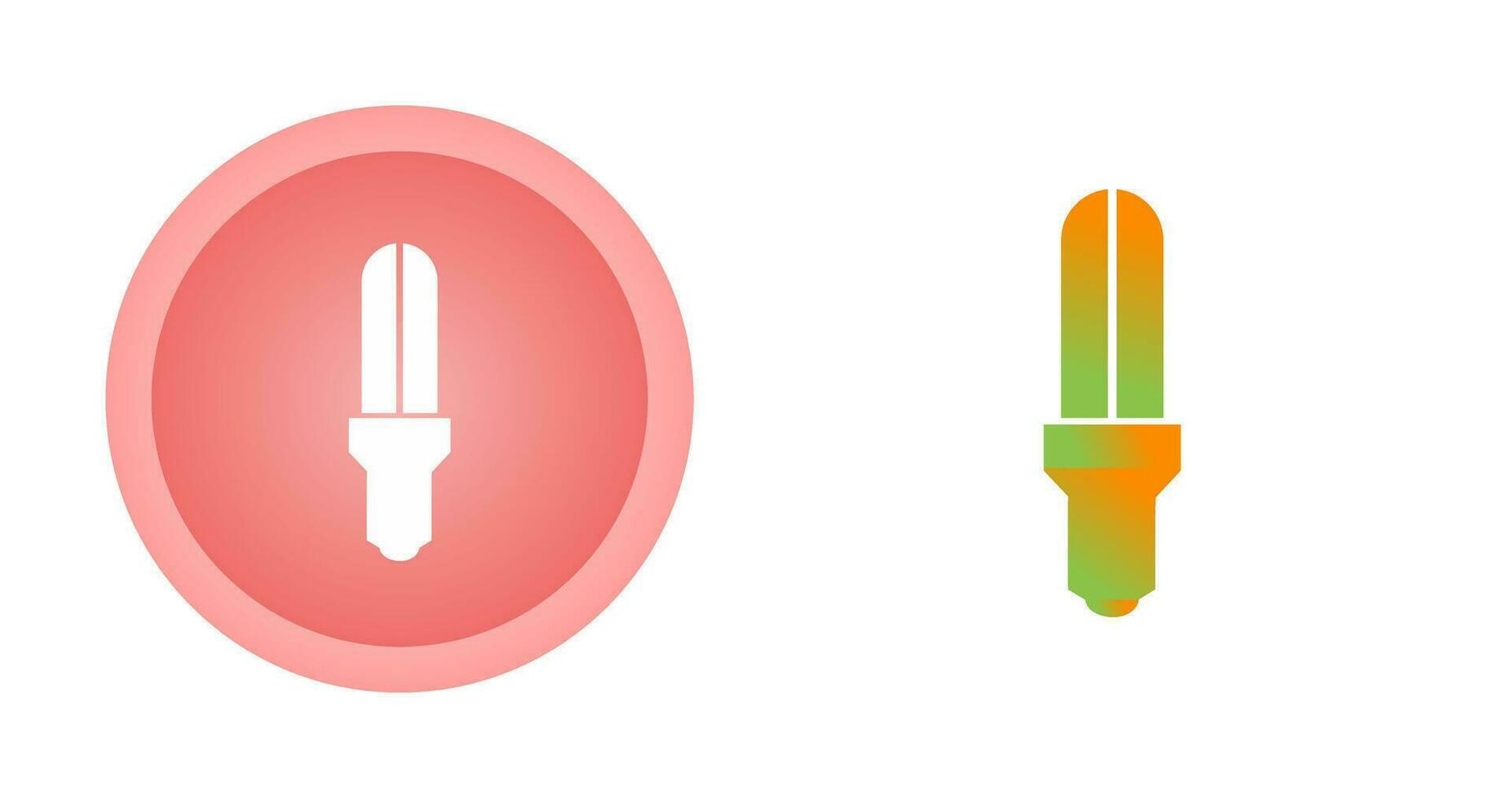 Energy Saver Bulb Vector Icon