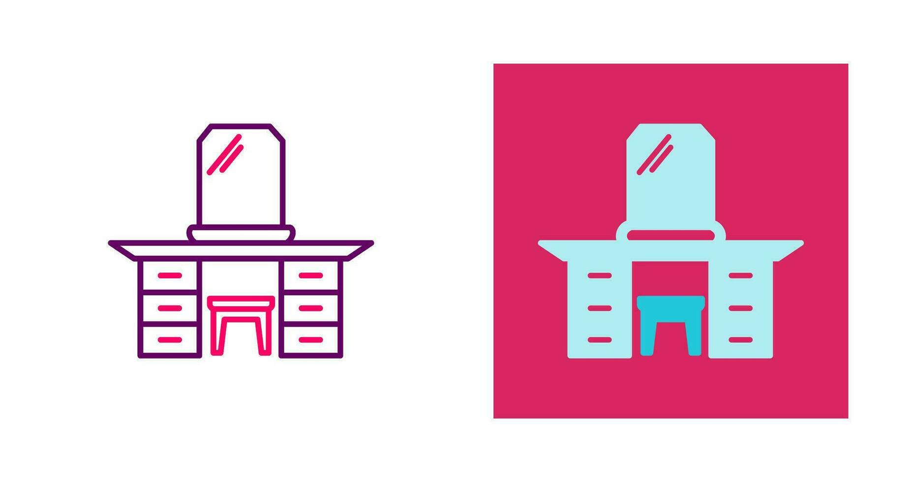 Dressing Table Vector Icon