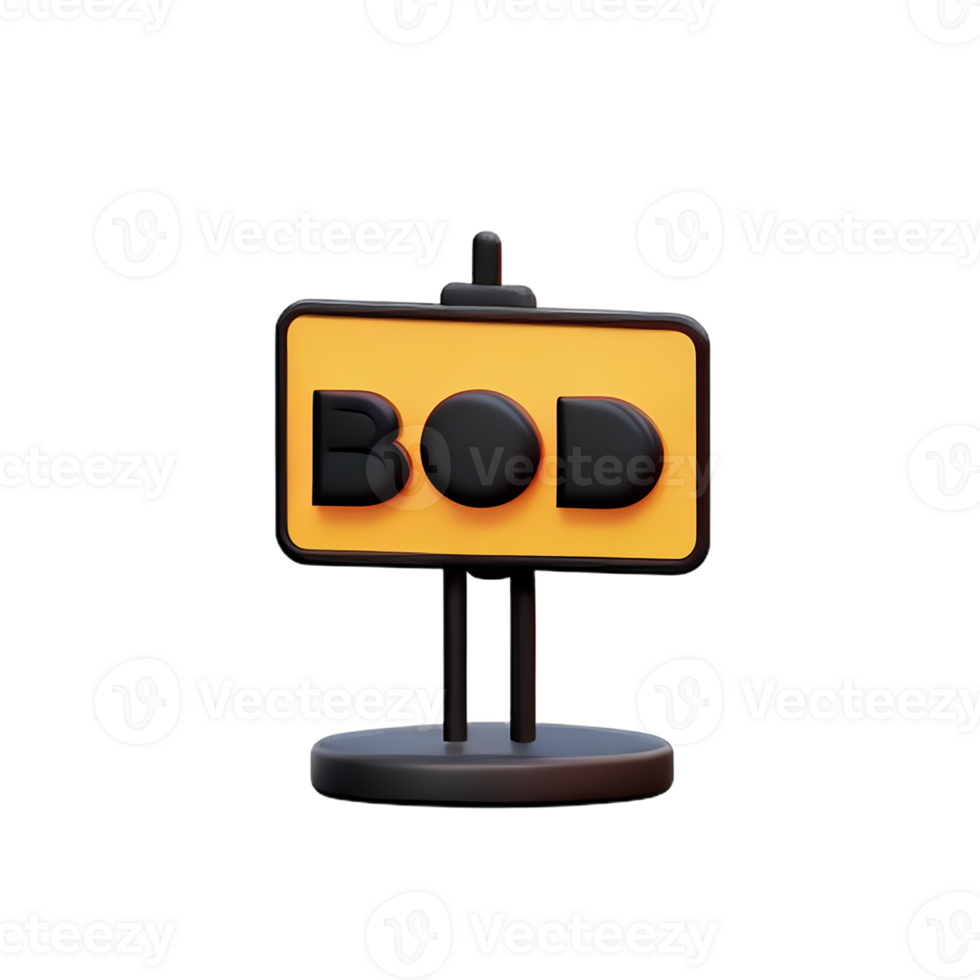 billboard 3d rendering icon illustration png