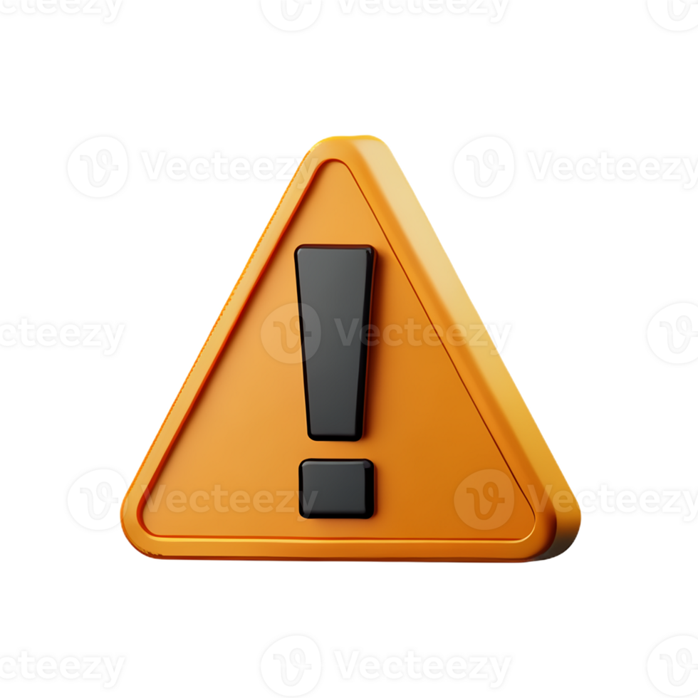 Gevaar 3d renderen icoon illustratie png
