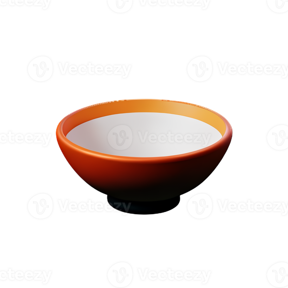 bowl 3d rendering icon illustration png