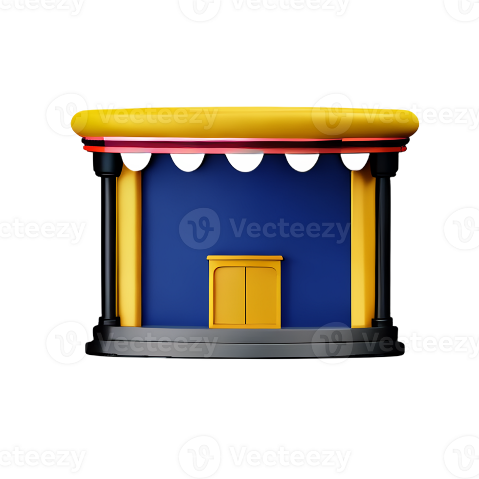 theater 3d renderen icoon illustratie png