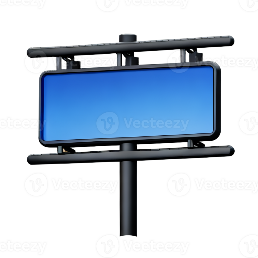 billboard 3d rendering icon illustration png