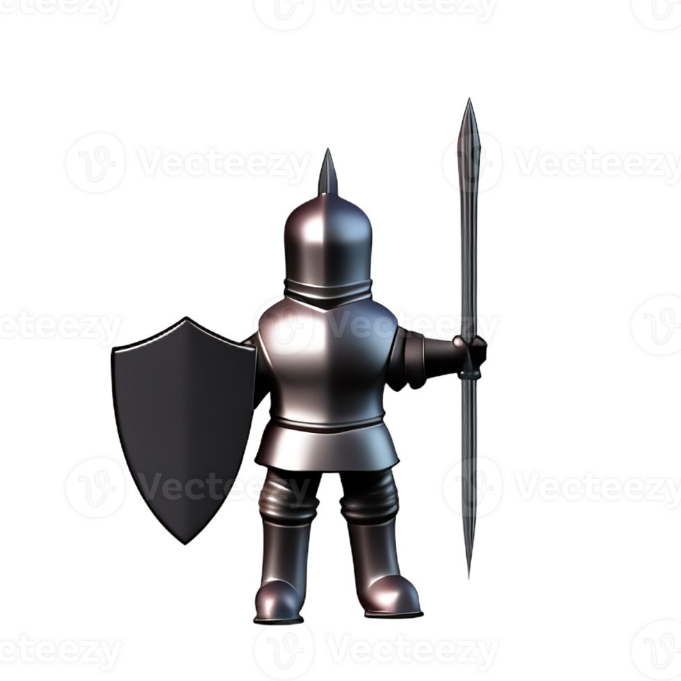 knight 3d rendering icon illustration png
