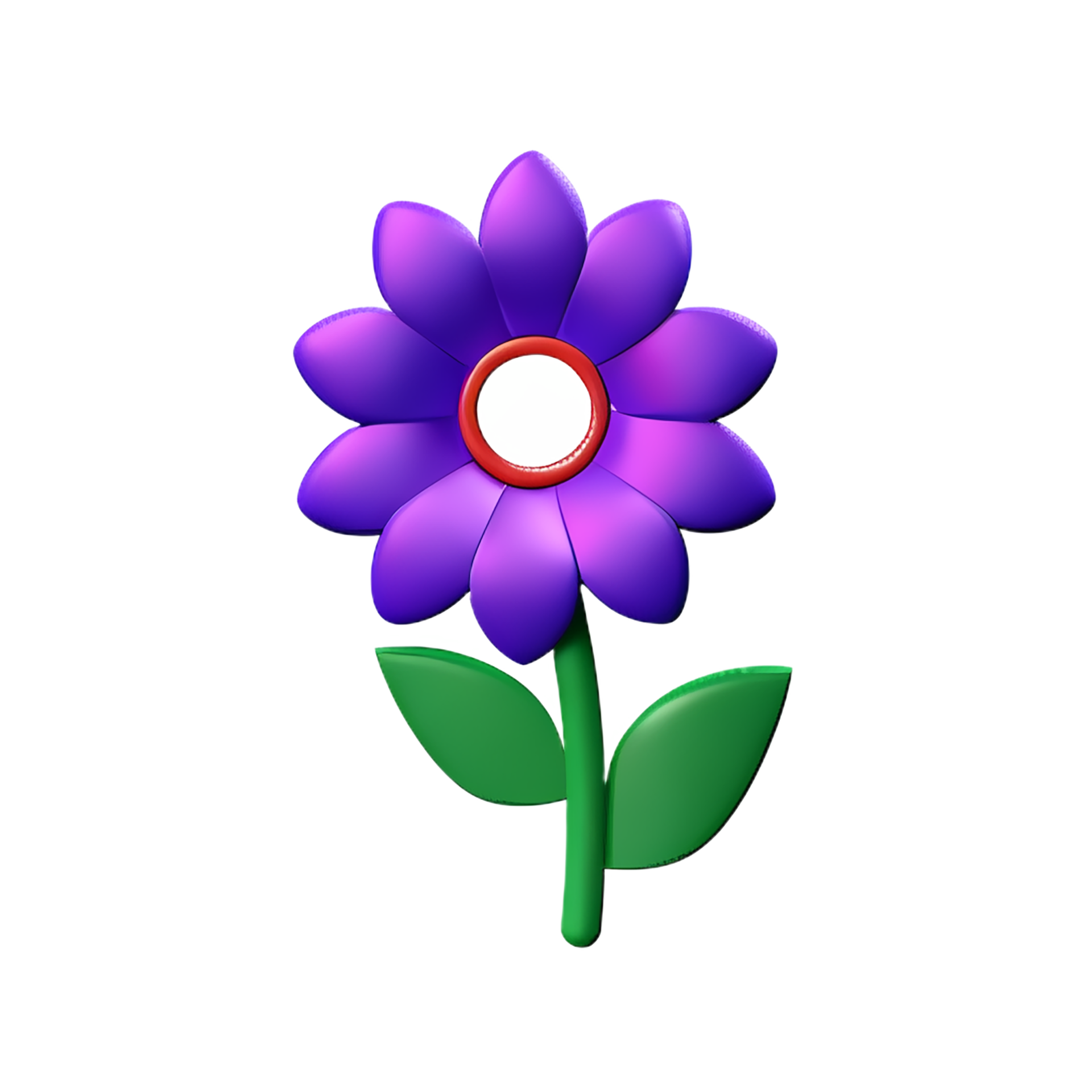 purple flower 3d rendering icon illustration 28856128 PNG