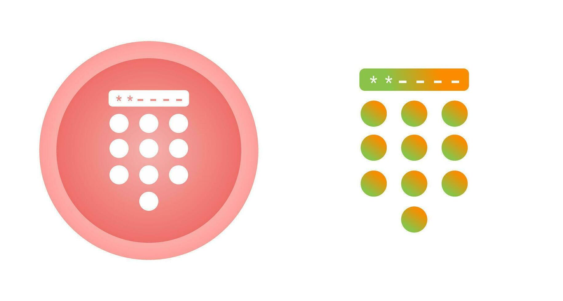 Passcode Lock Vector Icon