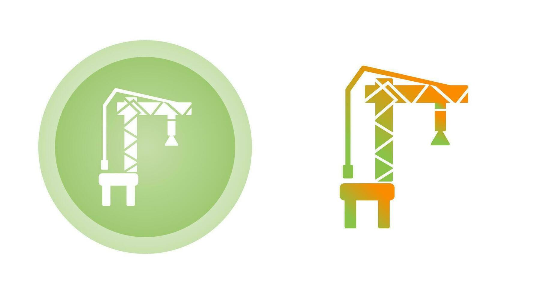 Harbor Crane Vector Icon