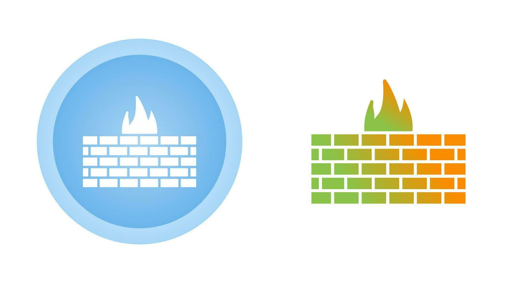 icono de vector de firewall