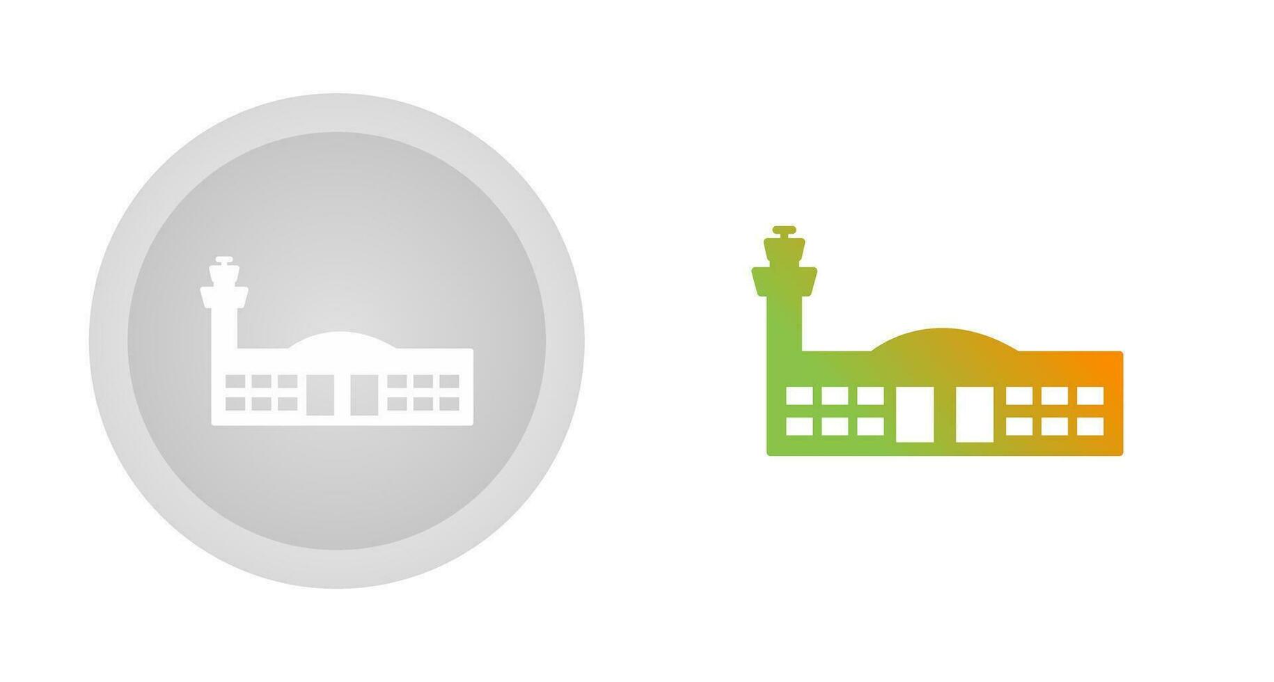 Airport Building Vector Icon