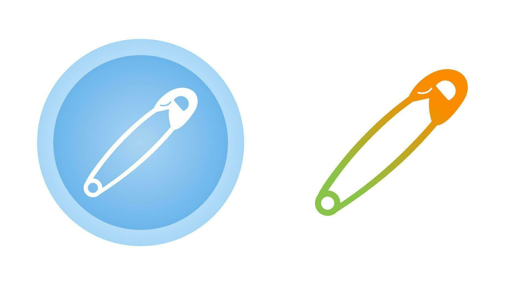 Safety Pin Vector Icon