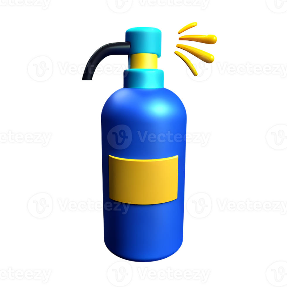 spray 3d rendering icon illustration png