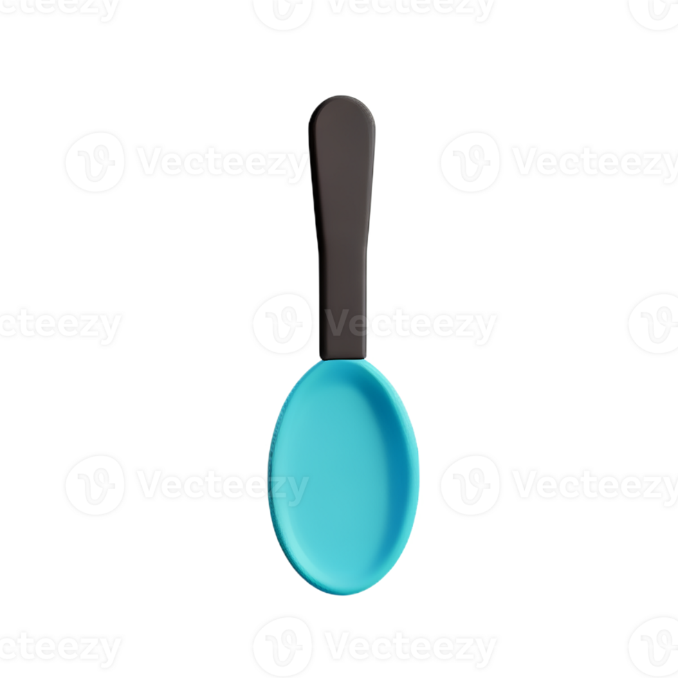 spoon 3d rendering icon illustration png