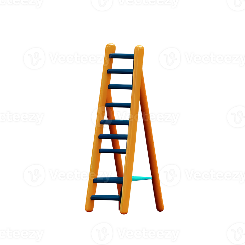 ladder 3d rendering icon illustration png