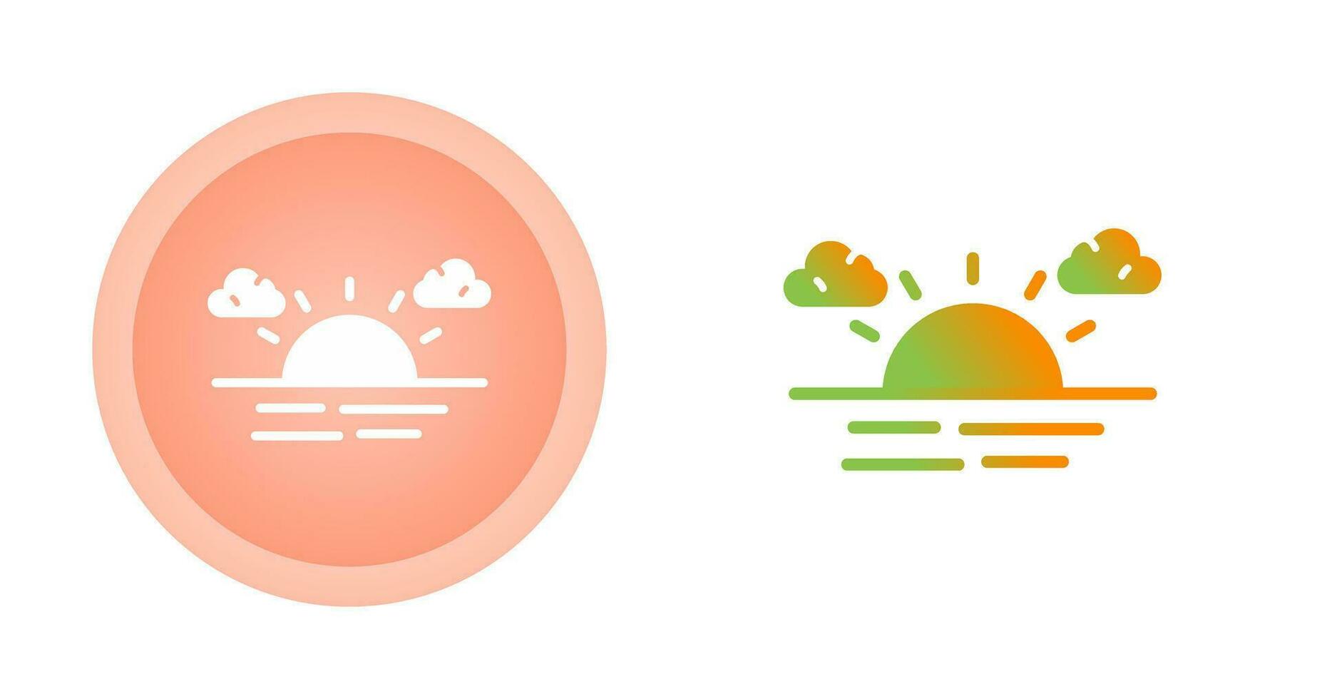 Sunset Vector Icon