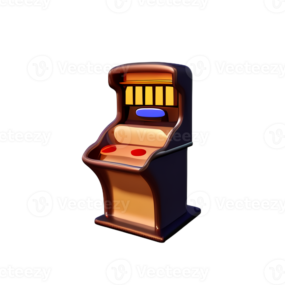 slot machine 3d rendering icon illustration png