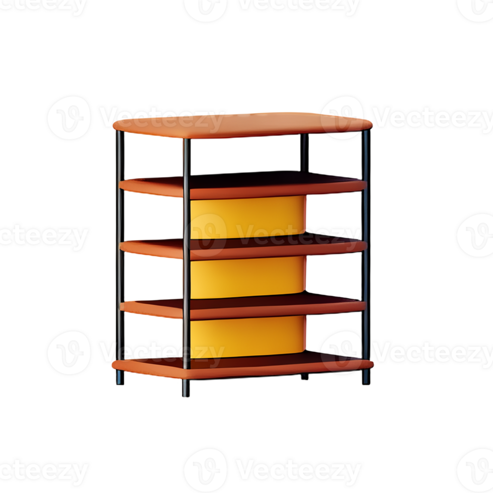 shelf 3d rendering icon illustration png