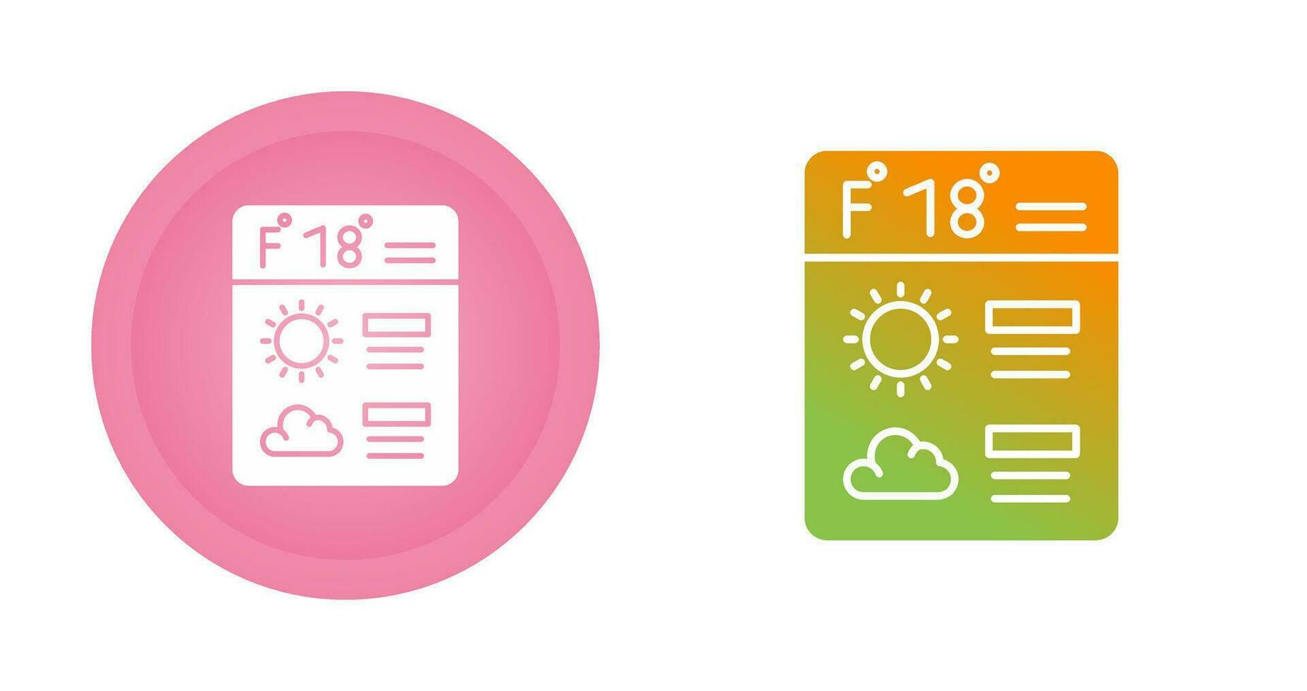 Forecast Vector Icon