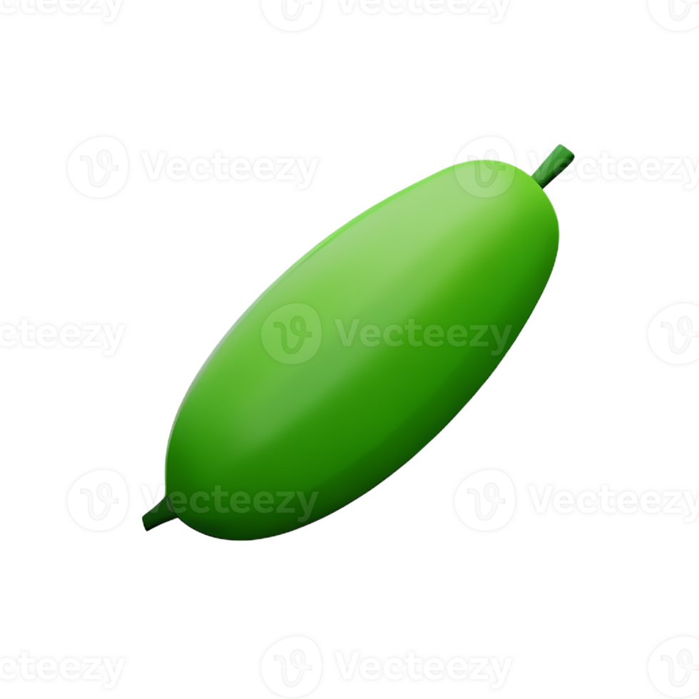 cucumber 3d rendering icon illustration png