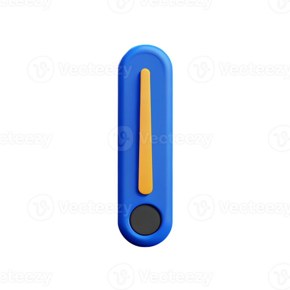 thermometer 3d rendering icon illustration png
