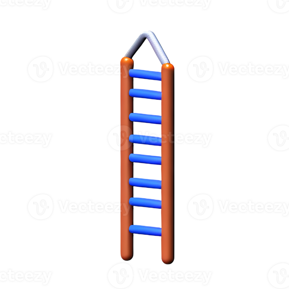 ladder 3d rendering icon illustration png