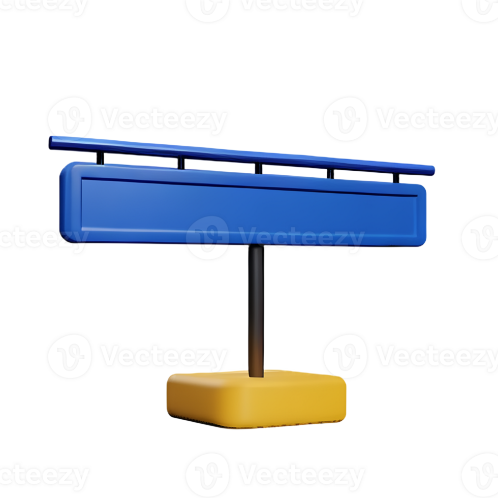 billboard 3d rendering icon illustration png