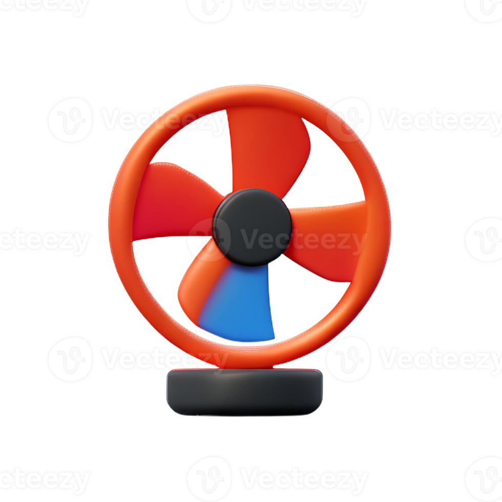 fan 3d rendering icon illustration png