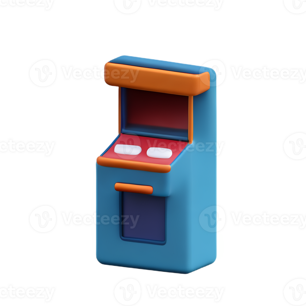 slot machine 3d rendering icon illustration png