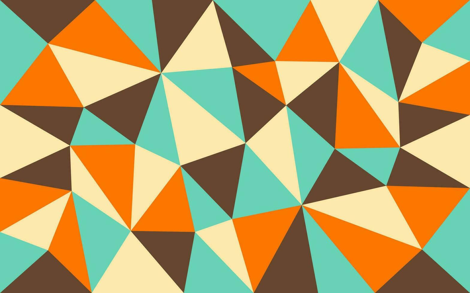 Abstract Vintage Geometric Pattern Vector Wallpaper