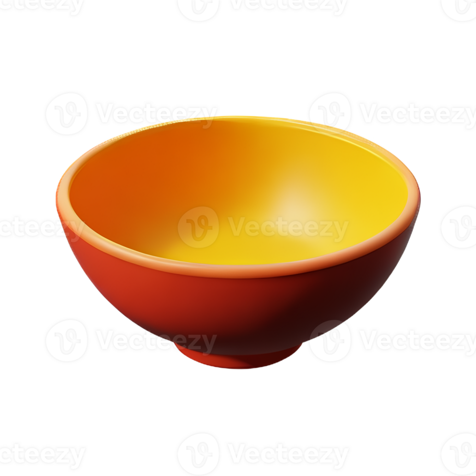 bowl 3d rendering icon illustration png