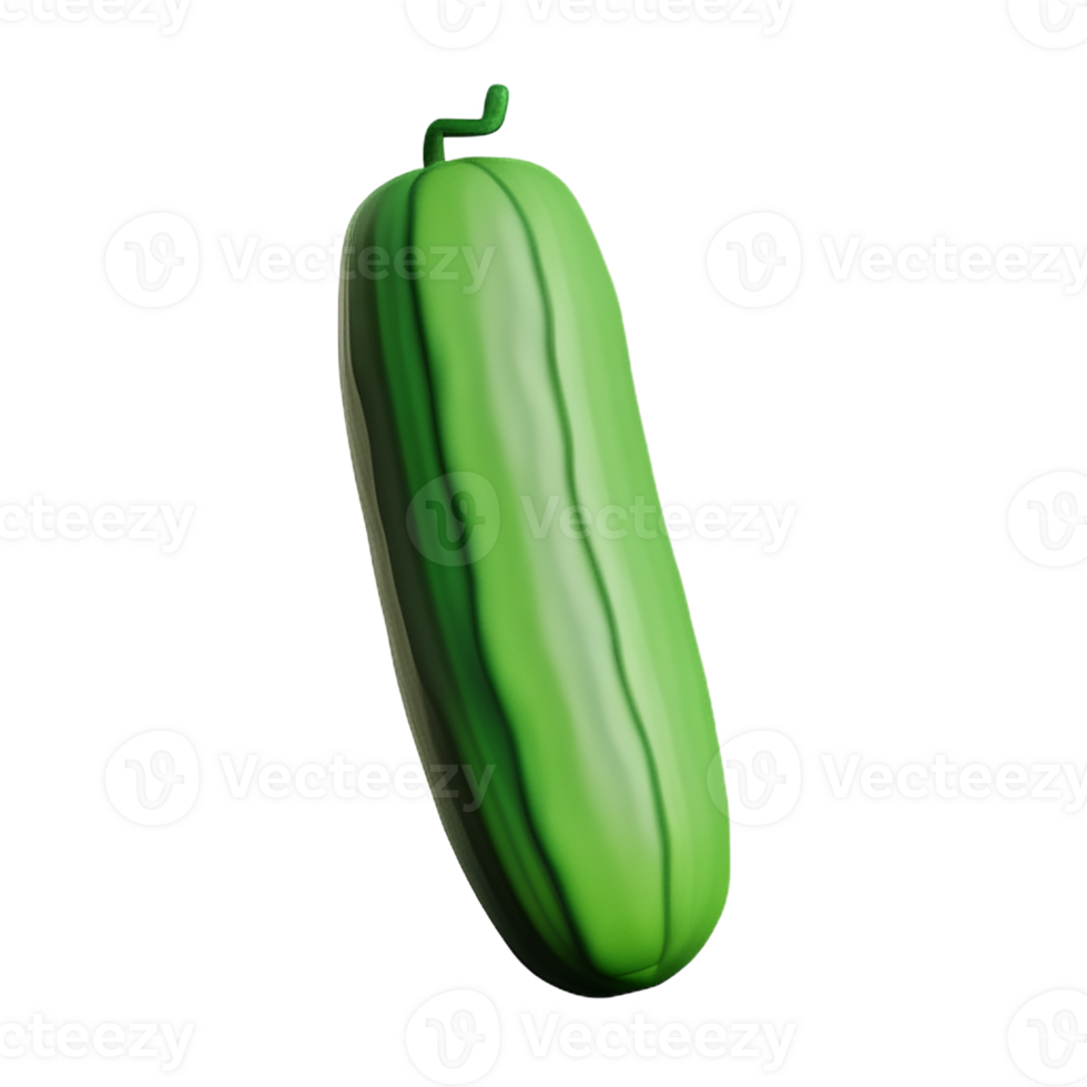 cucumber 3d rendering icon illustration png